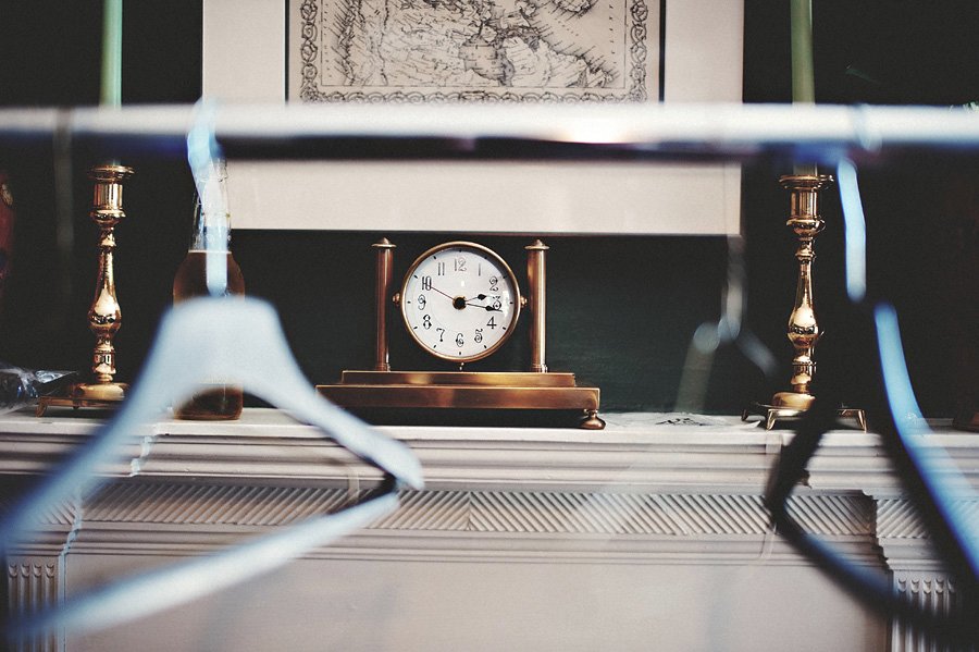 A Wedding at the Thomas Birkby House : Detail Picture of a Clock