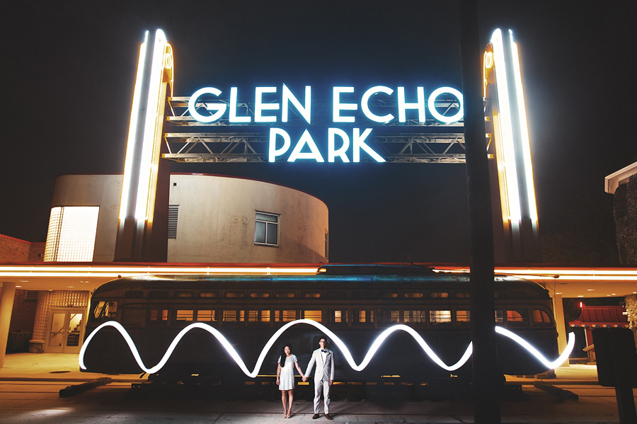light painting portarit at glenn echo park light painting / washignton dc / glenn echo park wedding