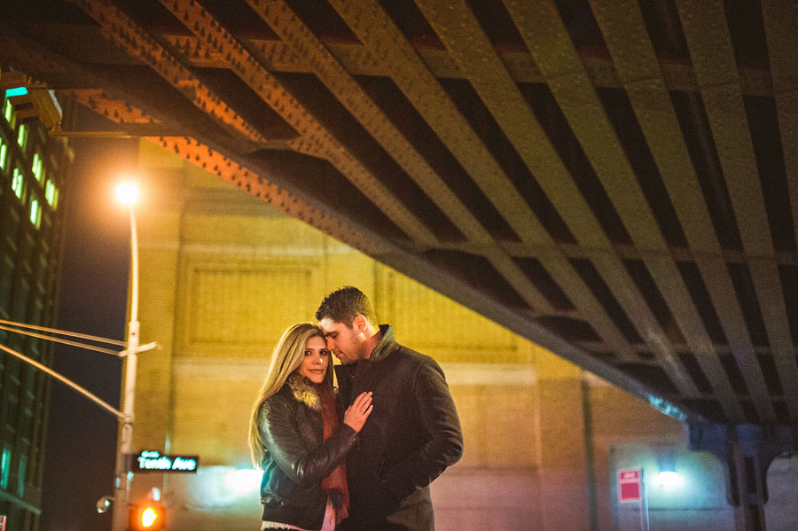 outdoors night portrait couple nyc 43