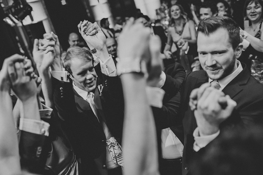 group dancing reception