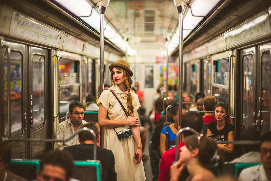 115 woman on paris subway with noctilux 50 woman on paris subway with noctilux 50