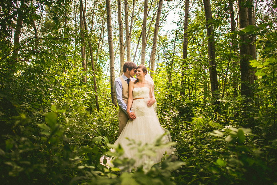 20 portrait of bride and groom in woods portrait of bride and groom in woods