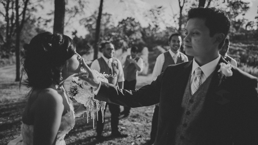 bride smoking on wedding day