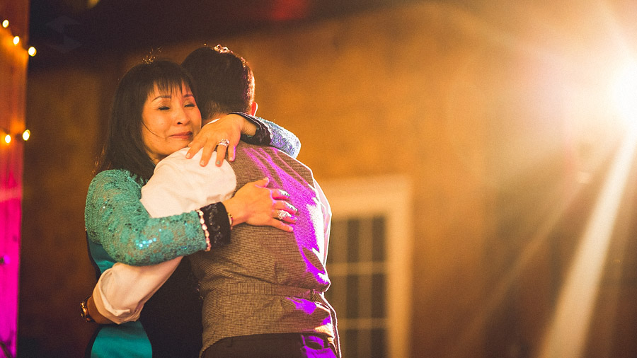 groom with mother during dance