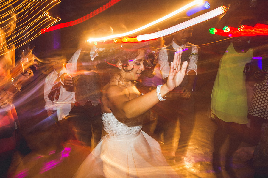 bride dancing during reception