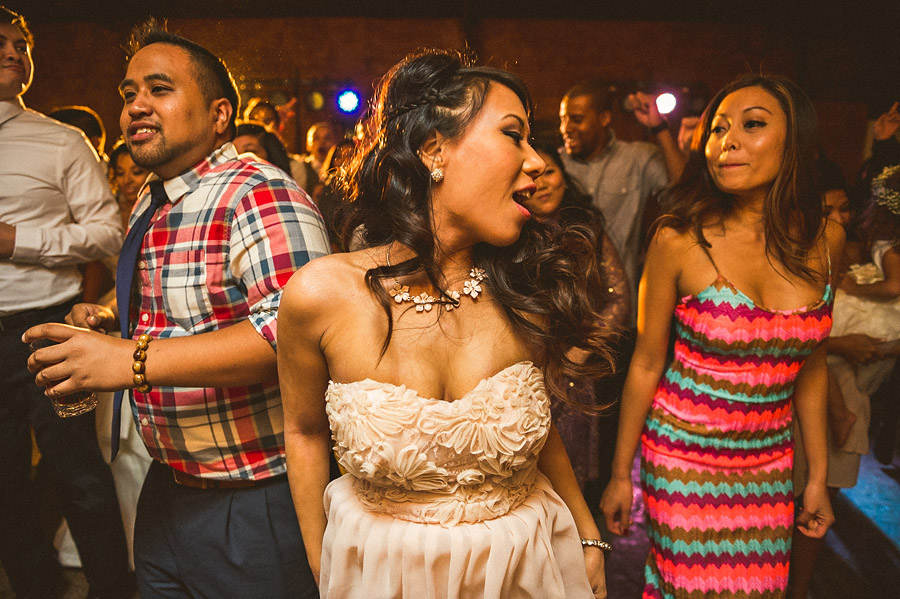 bridesmaid dancing