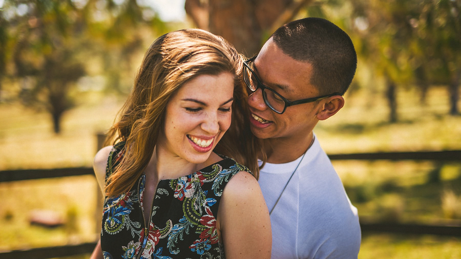 couple in love laughing