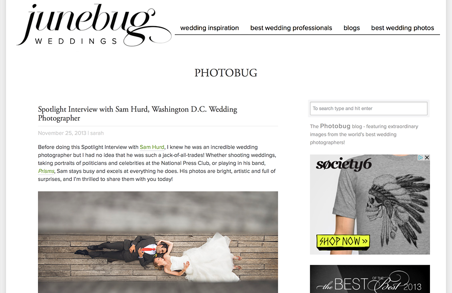 junebug weddings interview