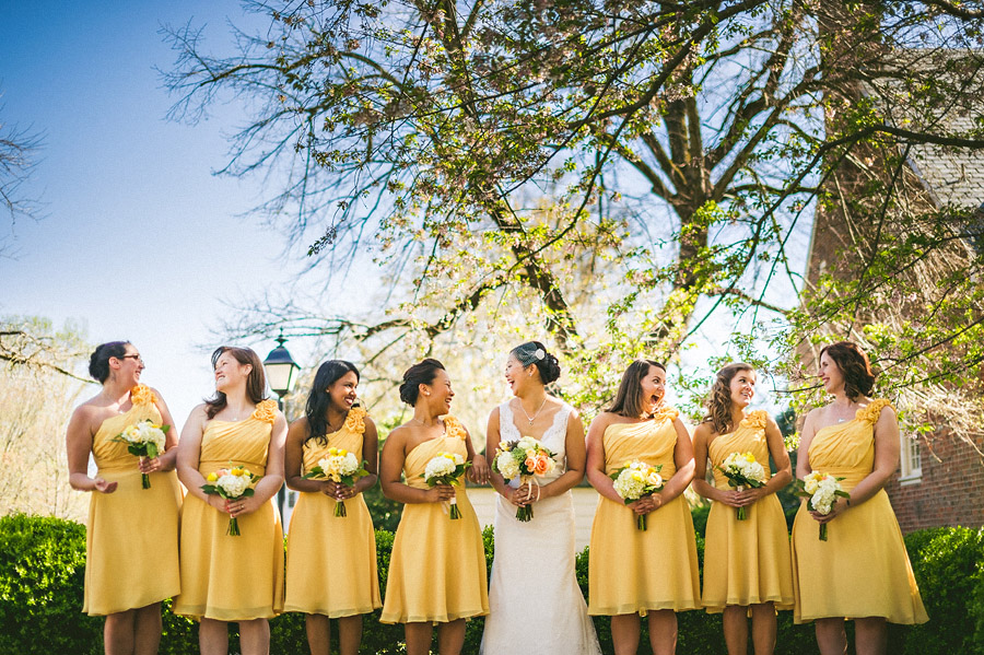 bridesmaids group photo