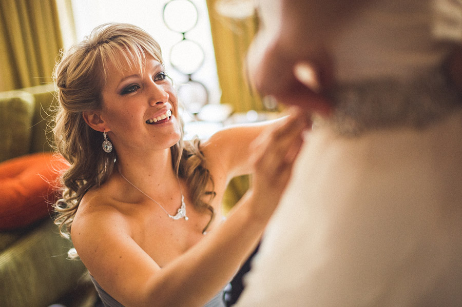 bridesmaid helping