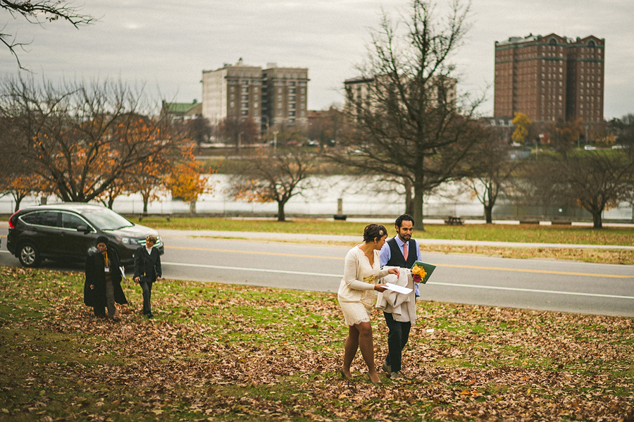 couple walking to their ceremony