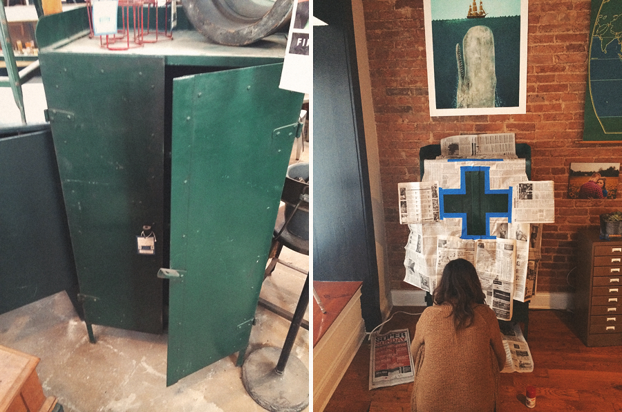 setting up vintage furniture