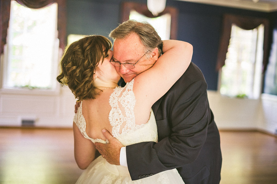 12 bride and father hugging bride and father hugging