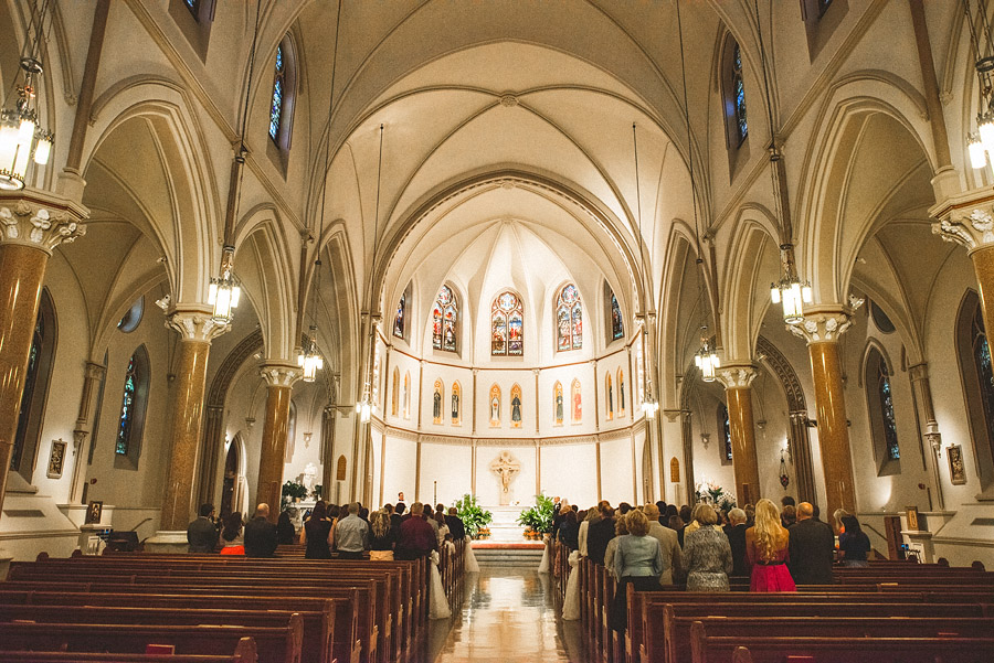 church before ceremony