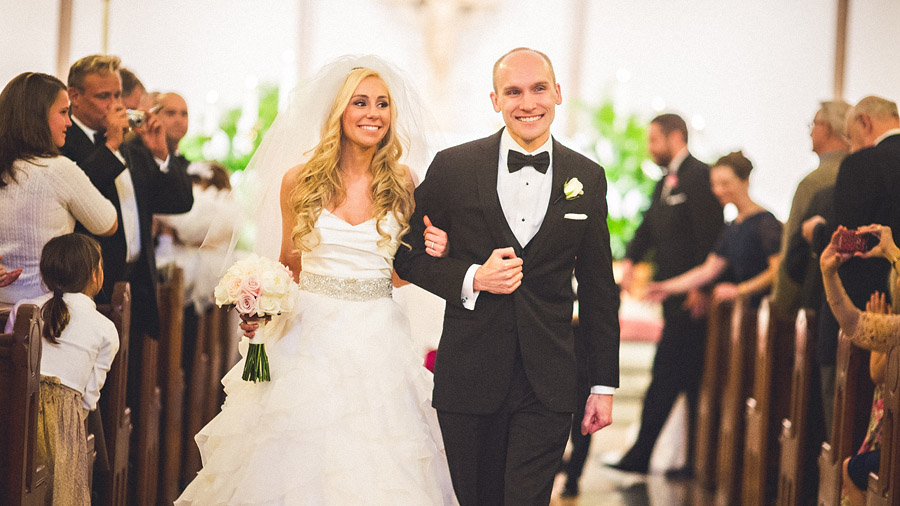bride and groom after married
