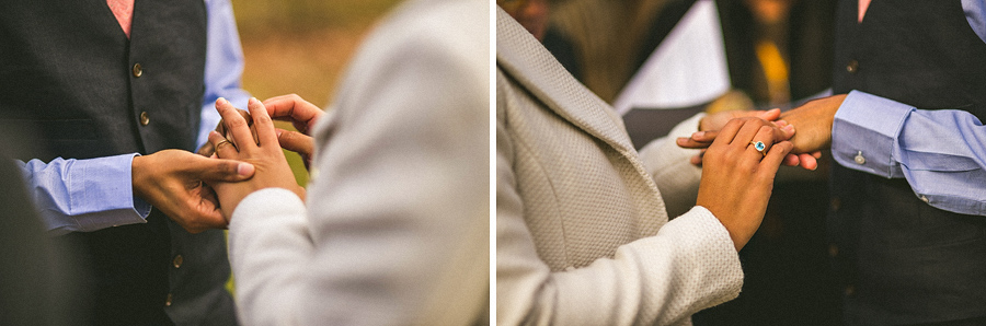 close up of ring exchanges