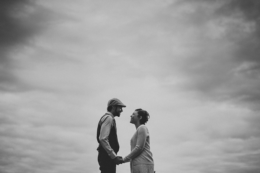 black and white of kyle and jenna