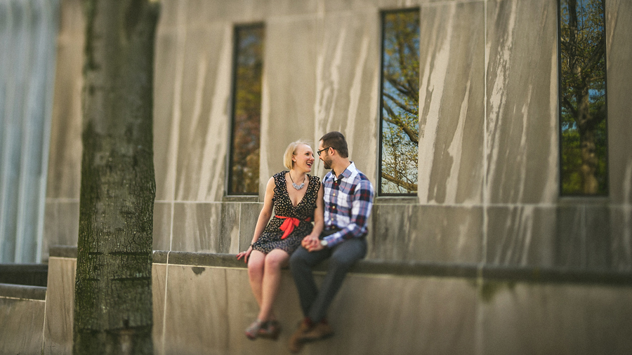 creative portrait with tilt shift in dc