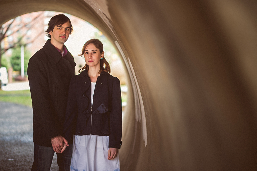 couple in a tunnel outside of dc