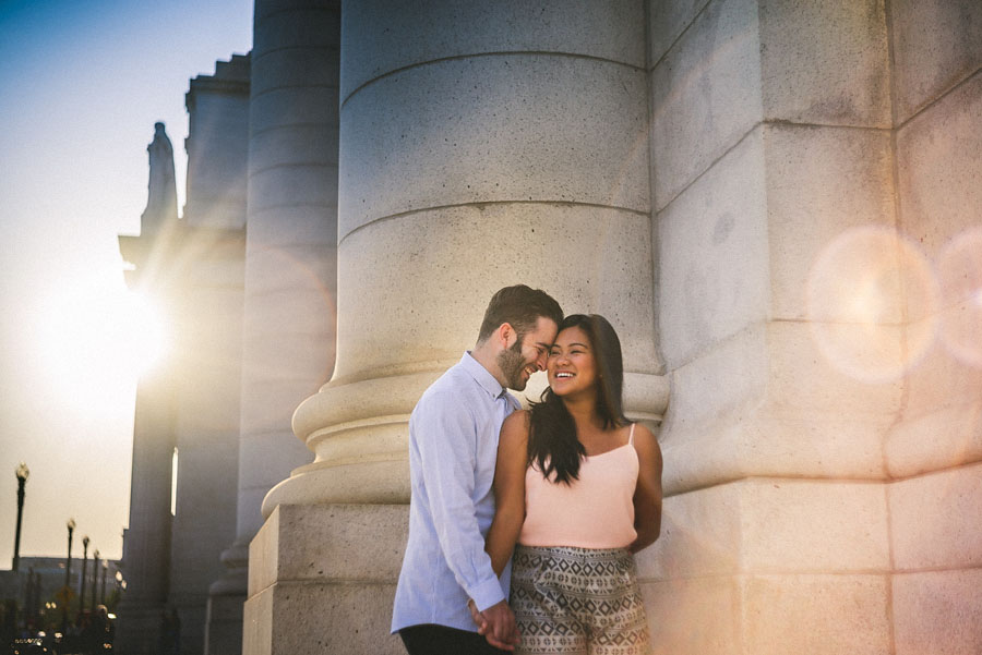 creative engagement session photo