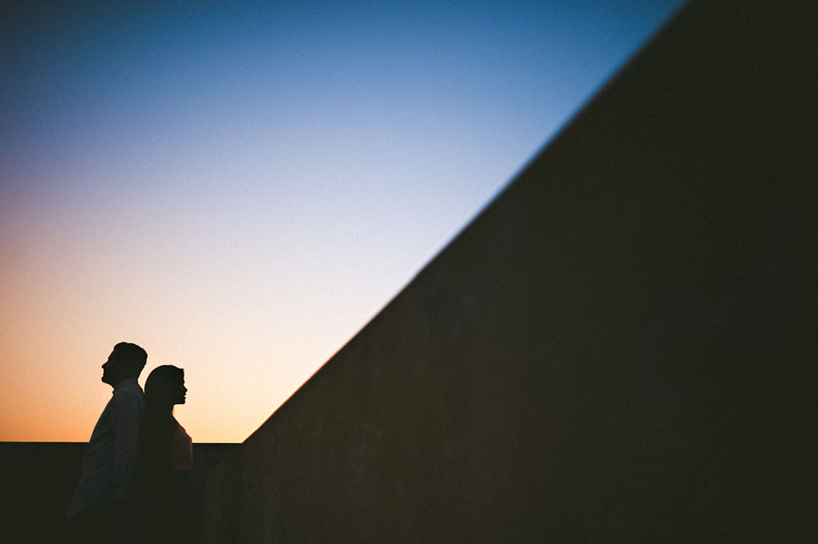 sunset with a couple creative