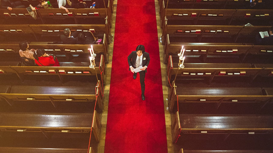 groom getting ready