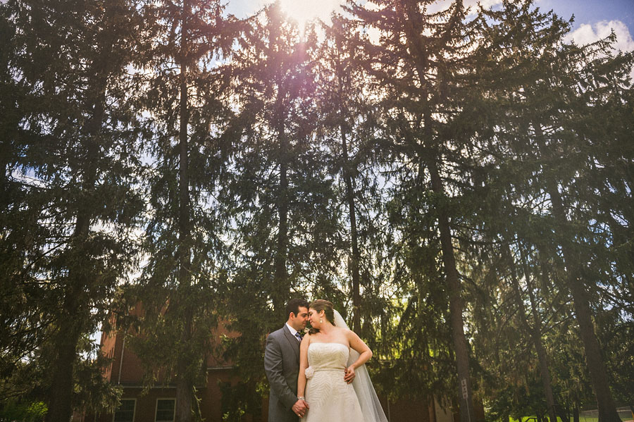 sunset wedding portraits