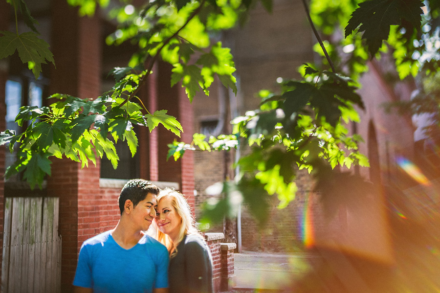 prisming portrait with engagement session