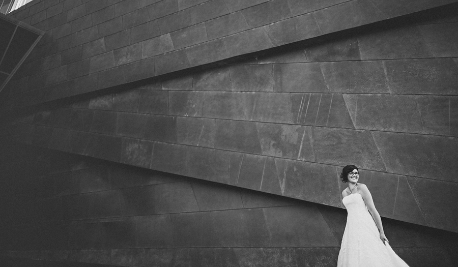 artistic portrait of a bride