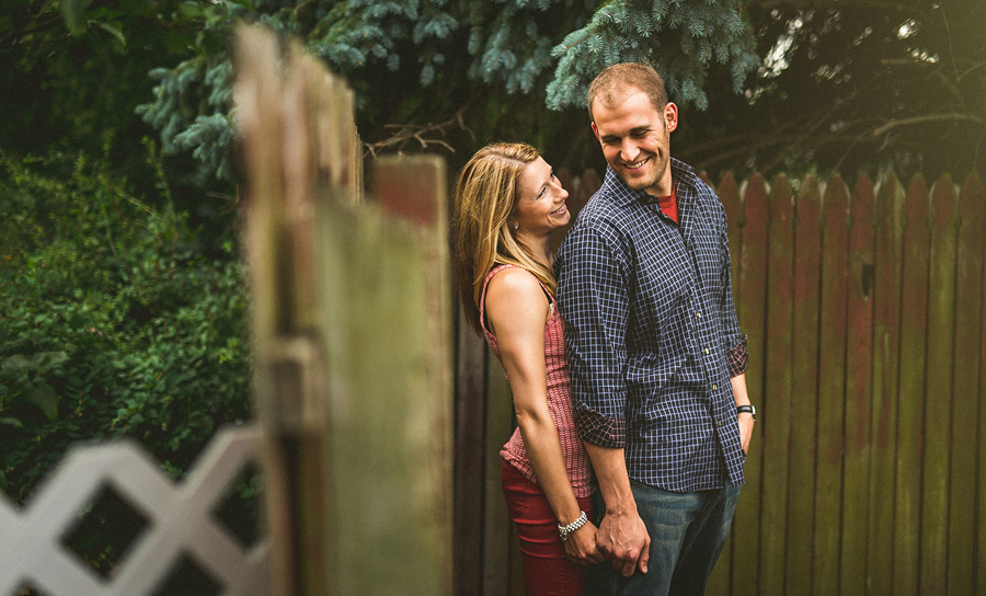 couple laughing together in a candid moment
