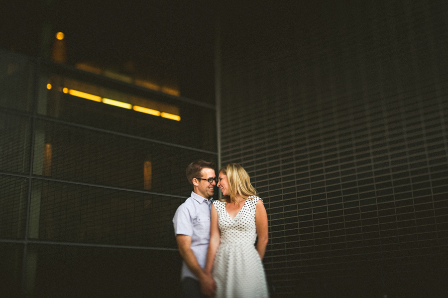 couple laughing together