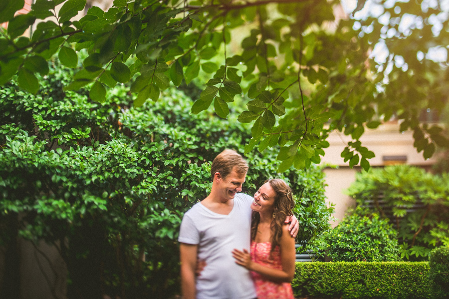 couple in love laughing together
