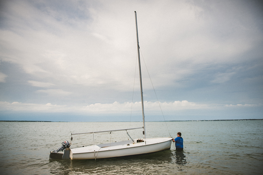 anchoring the boat