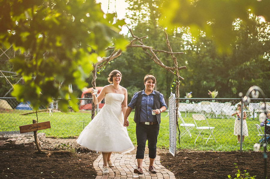 couple being announced into their reception