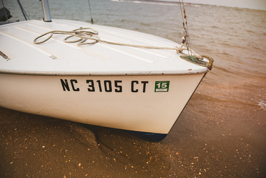 closeup of sailboat