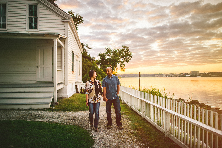 paul and jean engagement session on the potomac