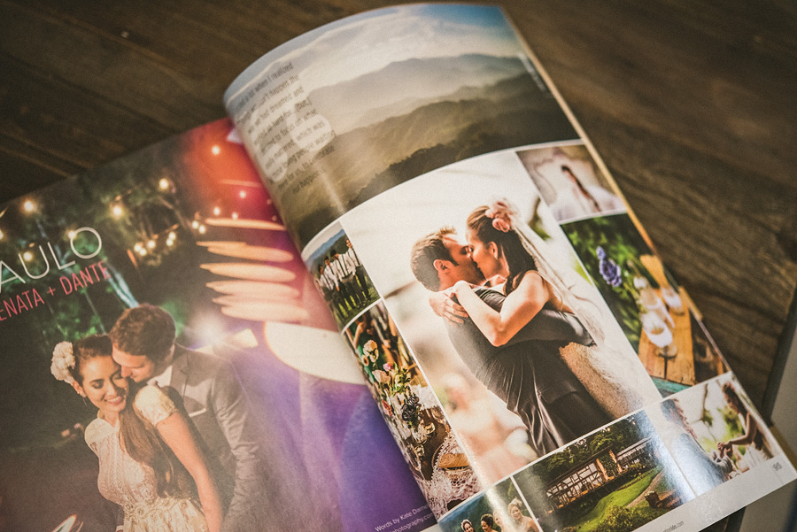 destination wedding featured in a magazine