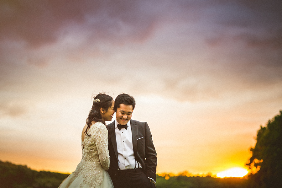 50 sunset portait with bride and groom sunset portait with bride and groom