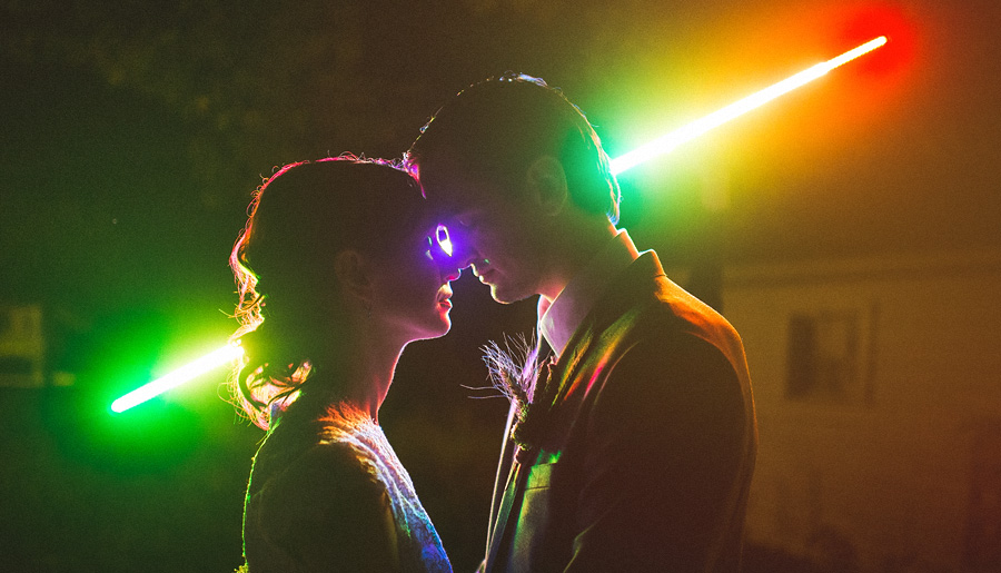 pixelstick wedding portraits