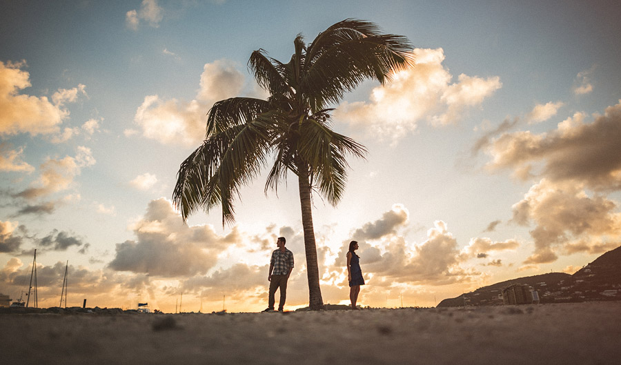 st maarten engagment session