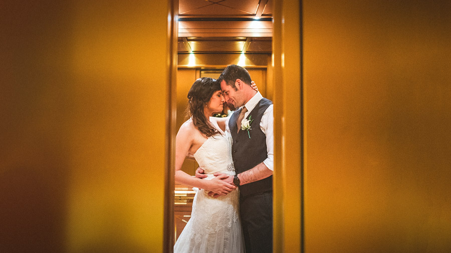 bride and groom creative portrait