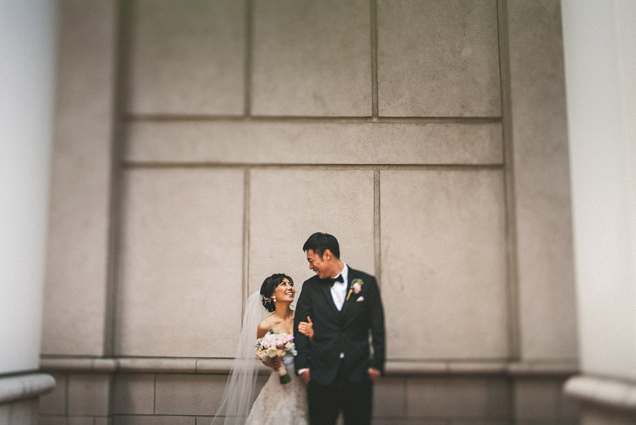 portrait of bride and groom