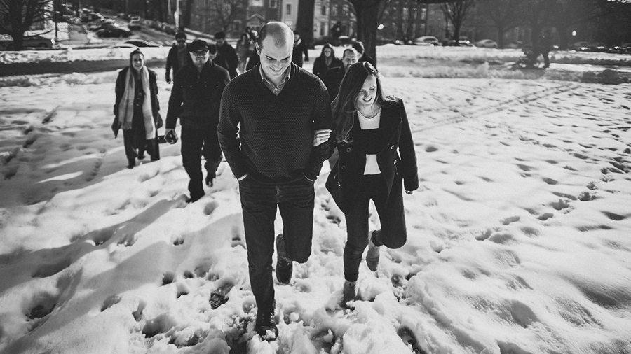 snow wedding photos