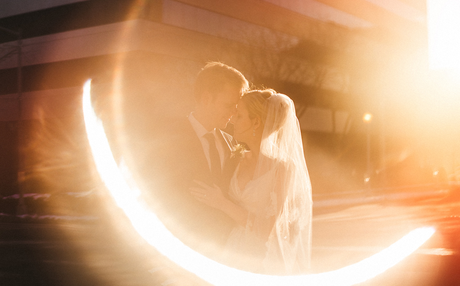 creative flare from artistic wedding couple