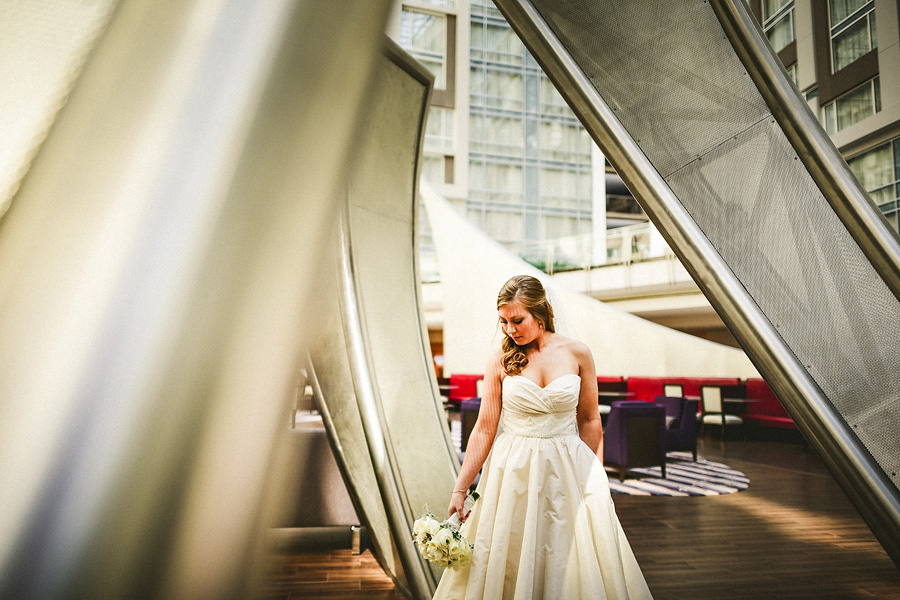 bride on her wedding day
