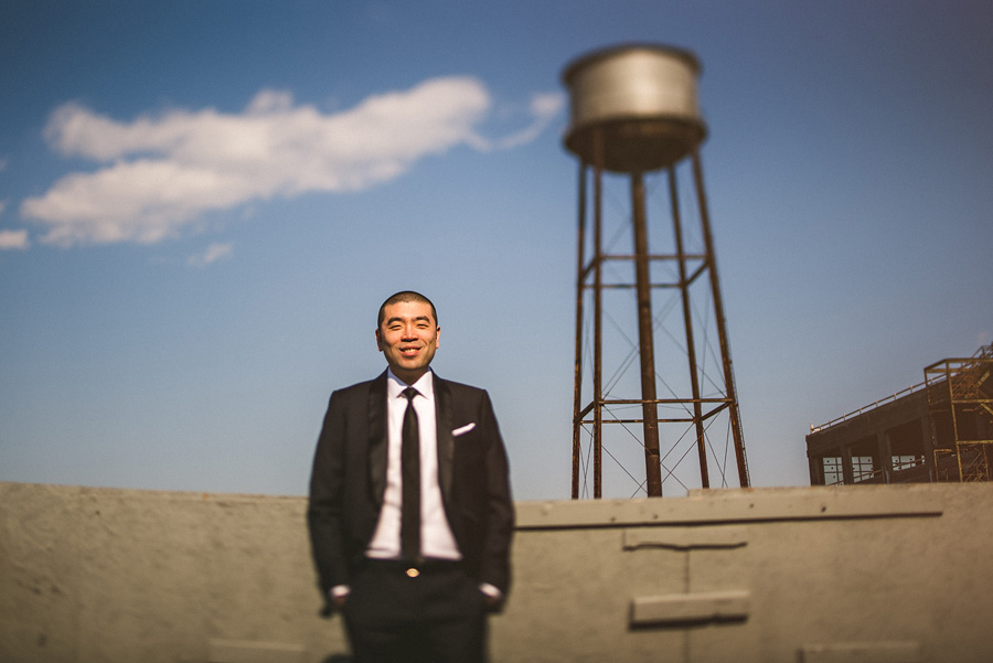 groom portrait on his wedding day