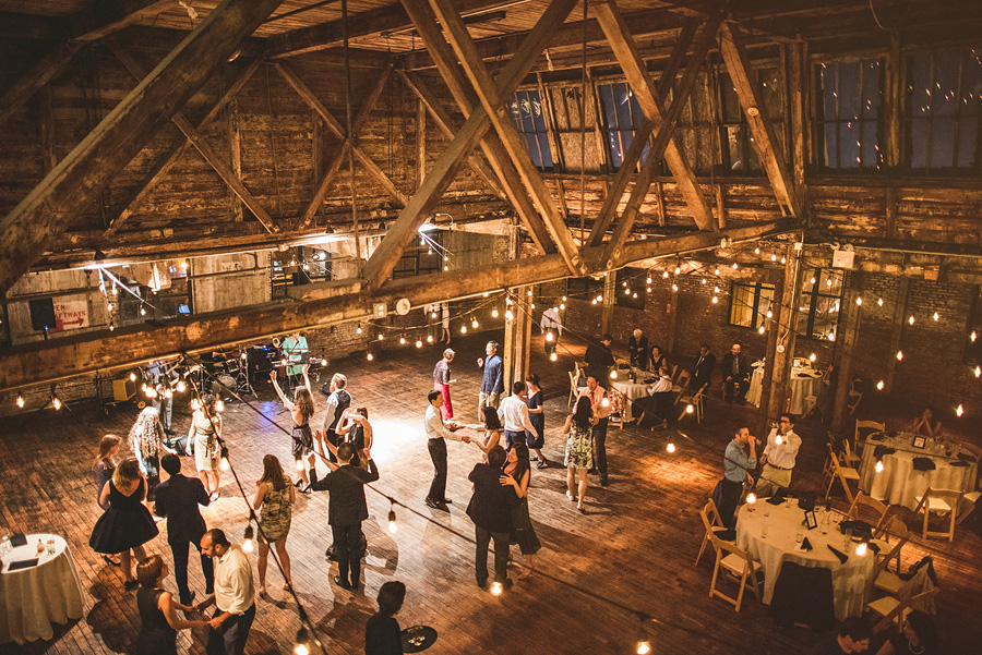 greenpoint loft wedding venue during reception