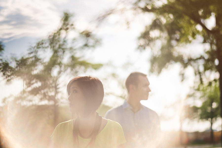 creative photos during engagement session in washington dc