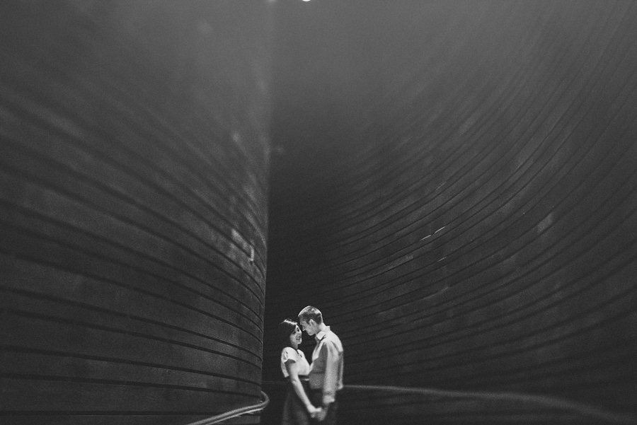creative black and white engagement photos