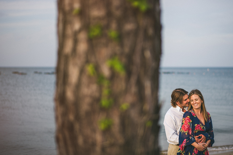 couple laughing together